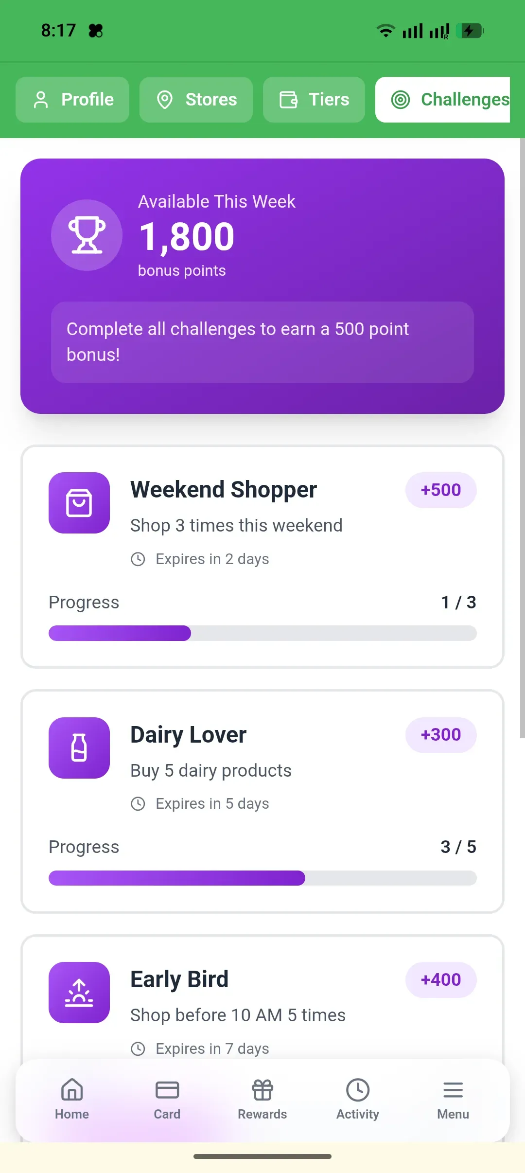 Nectar loyalty app — screen 8