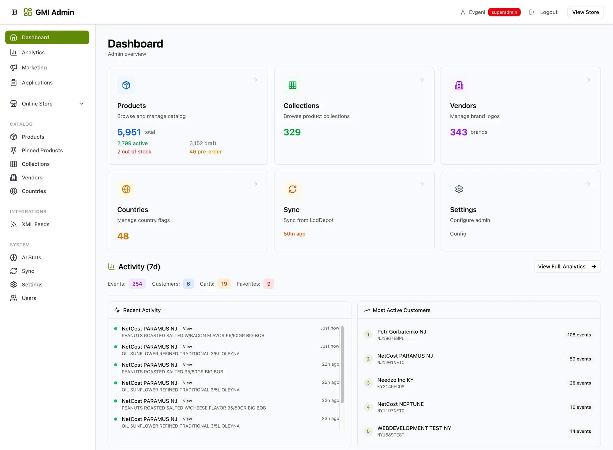 GMI Trading platform — screen 9